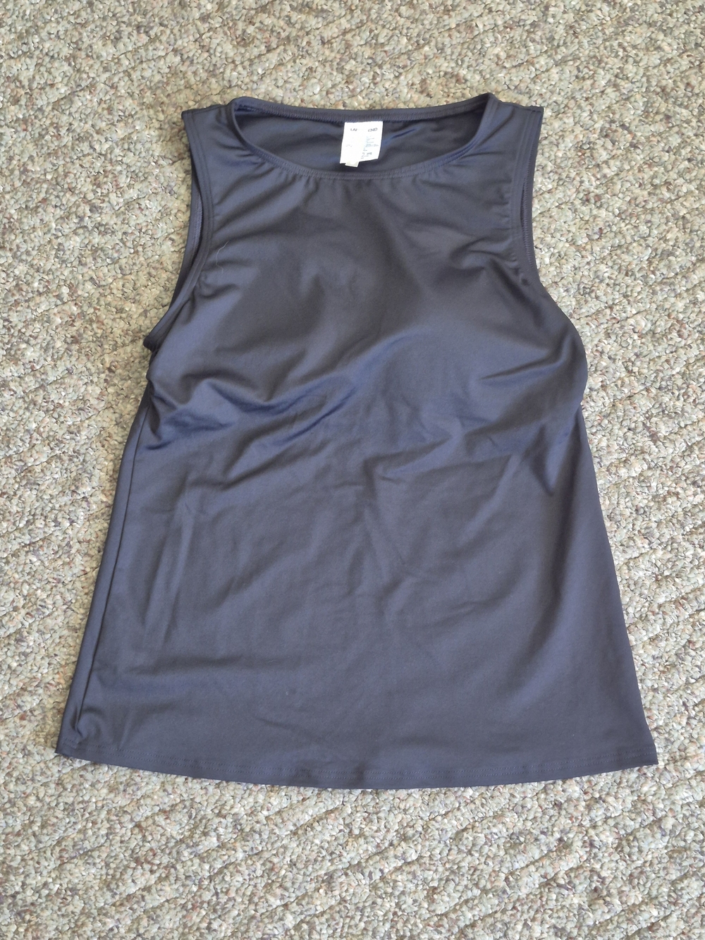 Land's End Women's Black Swim Top 4P